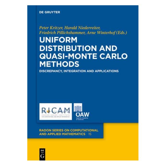 De Gruyter Uniform Distribution and Quasi-Monte Ca (Englisch, Hardcover, Arne Winterhof, Friedrich Pillichshammer, Harald Niederreiter, Peter Kritzer) (67763447)