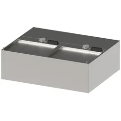 Stalgast Induktions-Wandhaube "Expert Line", 4500x1200x450 mm,  Kastenform mit LC2 Typ A Zyklonen-/Labyrinthfilter