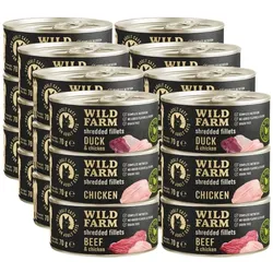 WILD FARM Fillets MIX 24x70g - getreidefreies Katzennassfutter in Brühe