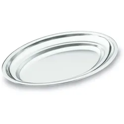LACOR satinierte ovale Schale 18/10 Stahl 45x29 cm 62845