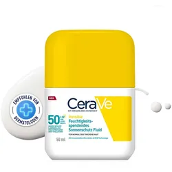 CeraVe Invisible Feuchtigkeitsspendendes Sonnenschutz Fluid LSF 50 50 ml Flüssigkeit