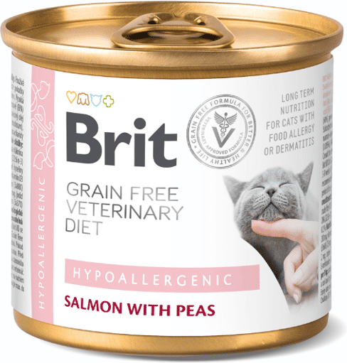 Brit Ração Veterinária Cat Hipoalergênica 6 un x 200g