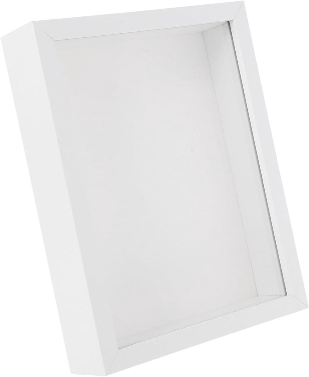 Houten Schaduw Display Herinneringen Box Decoratie Wit Breedte: 22 cm
