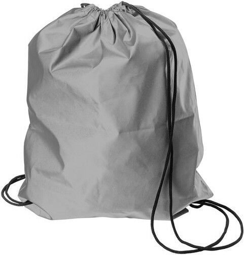 Sac à dos publicitaire réfléchissant en fibre synthétique Melila cuivre gris fibre synthétique