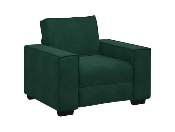 Coespram Sessel Samtsessel Polstersessel Dunkelgrün 100x78x84 cm Breite 20 cm Armlehnen und dicke Schaumstoffpolsterung für entspannte Stunden im Schlafzimmer oder Gästezimmer.