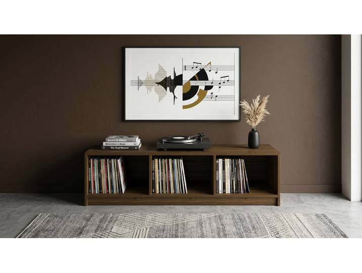 Hifi Rack Holz Nussbaum (amerika­nisch) Natur geölt