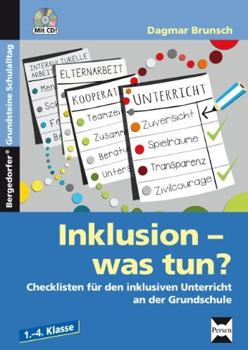 Dagmar Brunsch - Inklusion - was tun? - Grundschule: Checklisten für den inklusiven Unterricht an der Grundschule (1. bis 4. Klasse) - Preis vom 13.10.2026 11:25:28 h