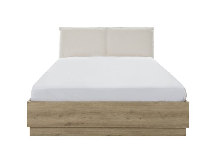 Bett Teed Holzwerkstoff Eiche hell 160 x 200 cm - Bett