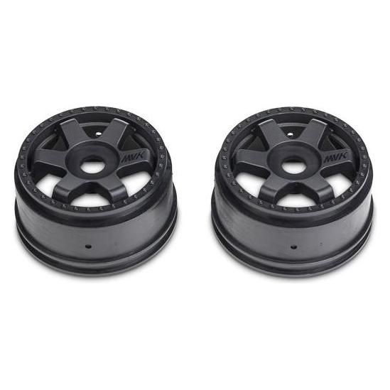Maverick QuantumR Race Truck Wheel (Black/2pcs) (MV150295)