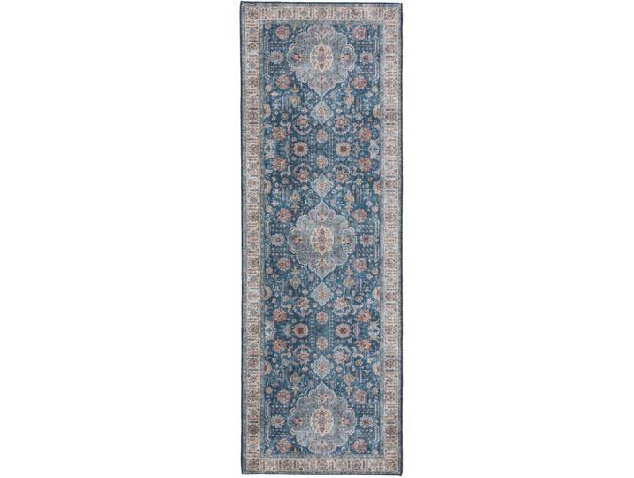 Tapis de couloir bleu 80x240