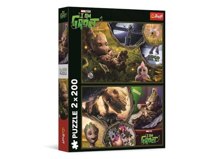 Trefl - Puzzels 2x200 Stukjes, Guardians of the Galaxy, Ik ben Groot