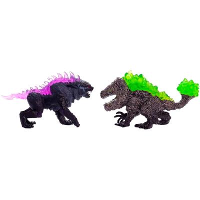 Spielfigur SCHLEICH "ELDRADOR CREATURES, Schattenluchs vs. Felsbrecher (70827)", bunt, Spielfiguren, Kinder, Kunststoff