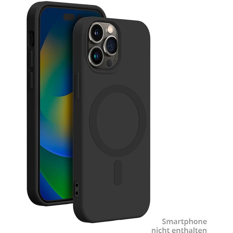 bigben Soft Case mit MagSafe Handy-Cover für Apple iPhone 15 Pro schwarz