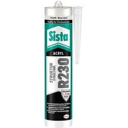 Fassaden-Acryl SISTA R230 altweiß (mit Körnung: fein) 300ml Kartusche