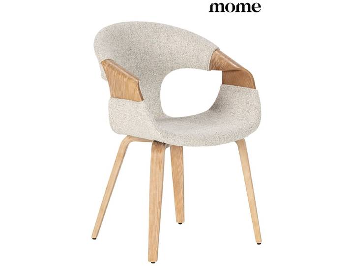 MOME Stuhl ELIF Stoff eiche gebleicht