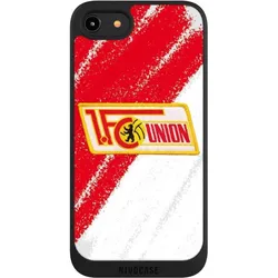 Nivocase Handyhülle für Apple iPhone 7 Hülle NIVOpure Case Schwarz 1. FC Union Berlin Logo Offizielles (Apple iPhone 7), Smartphone Hülle, Schwarz