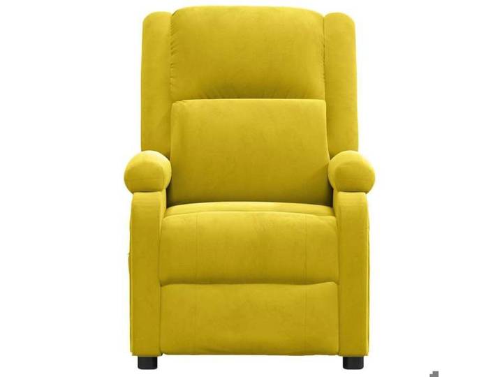 VIDAXL(5461)Fauteuil inclinable Charge 150kg jaune velours Chaise Relax 1 PERSONNE
