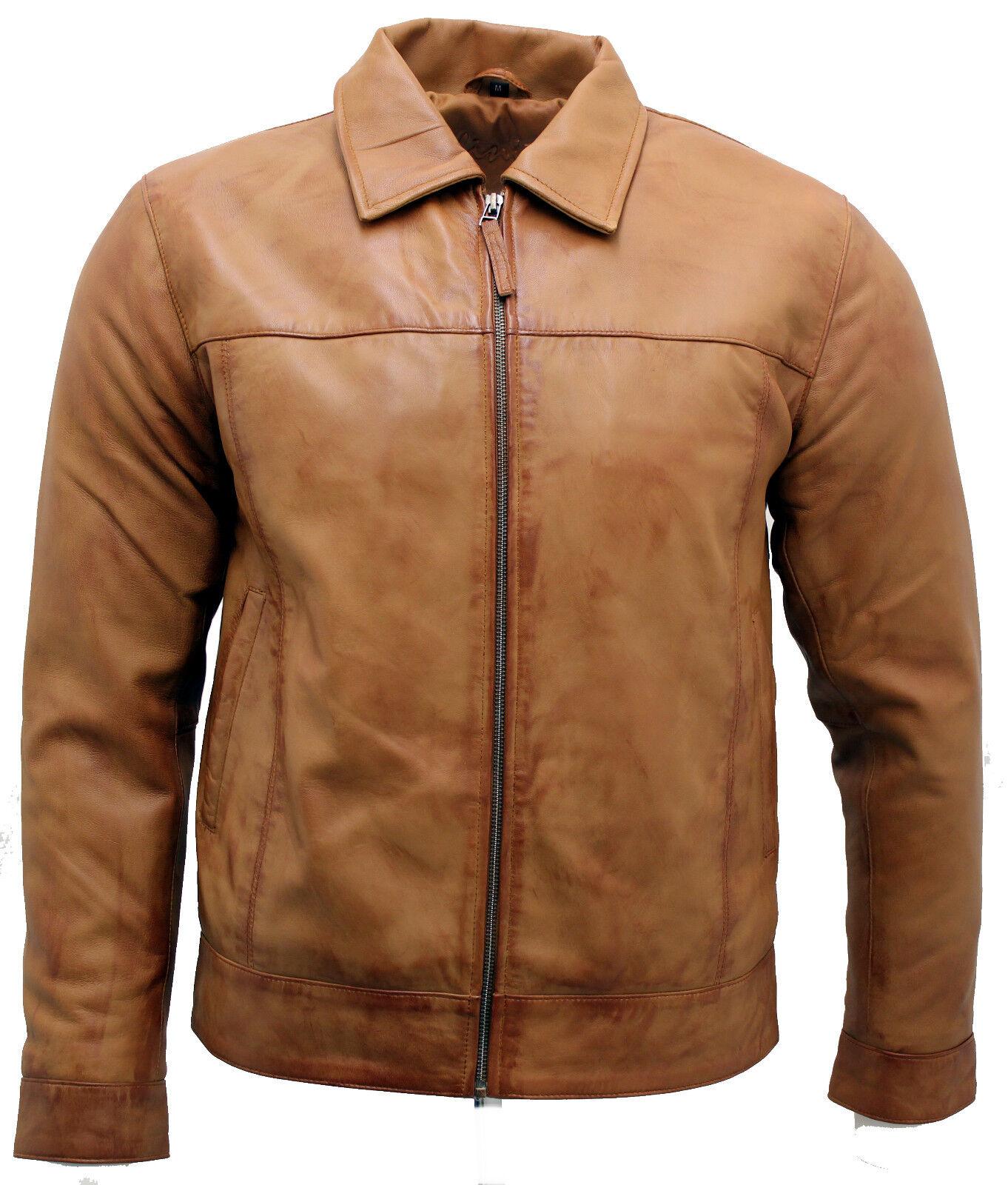 Retro-Bikerjacke aus Nappaleder