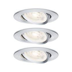 Paulmann 92273 Nova LED-Einbauleuchte LED-Modul GU10 4.9 W Aluminium (gedreht)