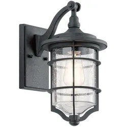 Elstead Lighting, Gartenbeleuchtung, Royal Marine Aussen-Wandleuchte E27 34cm alt Schwarz IP44 (E27, IP44)