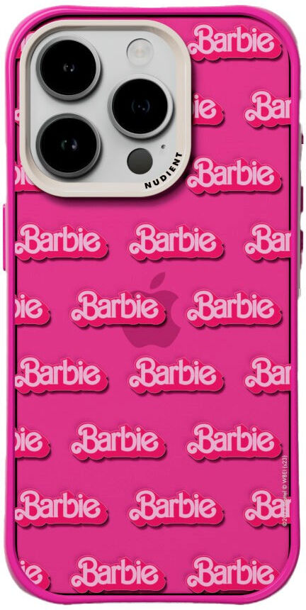 Nudient Form Case iPhone 15 Pro Bagside Cover - Barbie Grid