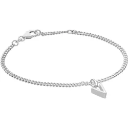 trendor 21590-V Mädchen-Armband mit Buchstabe V 925 Silber Rhodiniert