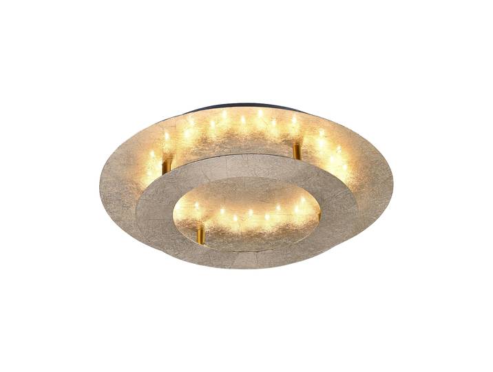 PAUL NEUHAUS Deckenleuchte NEVIS , gold (goldfarben), 1, Ø 40cm H: 8cm, 1 Stk., Leuchten, LED, Deckenleuchte