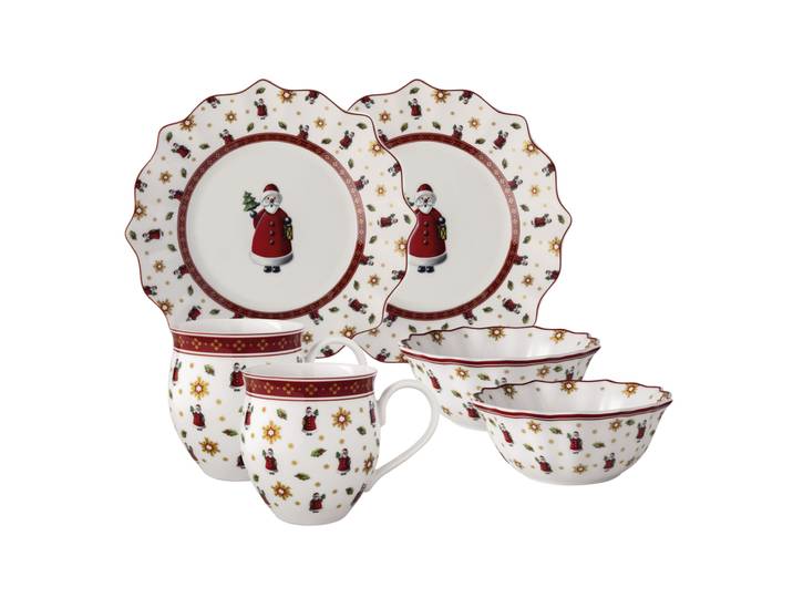 Frühstücksservice TOY'S DELIGHT Bone China 6-tlg. Motiv...