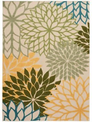 Nourison Aloha Floral Modern, Indoor/Outdoor Area Rug