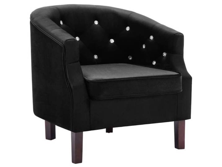 Fauteuil - mango - noir velours M12247007
