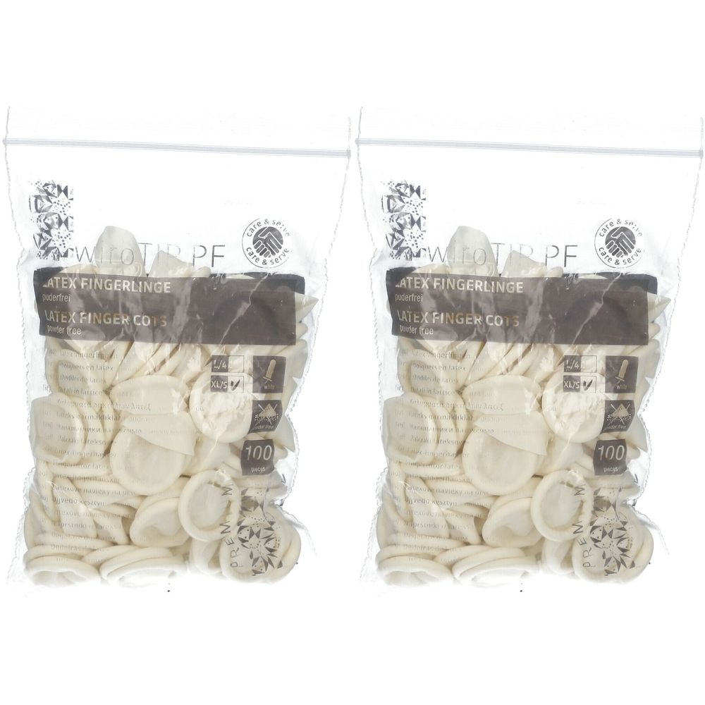 Fingerling Latex Gr.5 extra large 2x 2x100 St