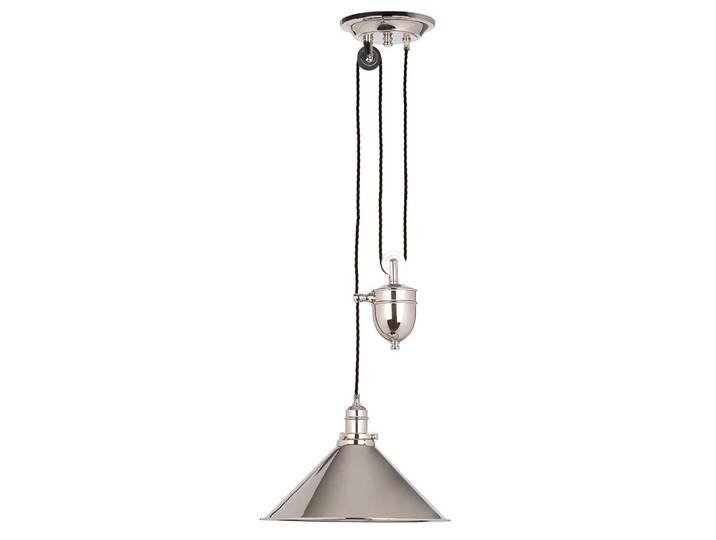 Elstead Lighting Hängeleuchte Pv-P-Pn, Nickelfarben, Metall, 96-180 cm, RoHS, höhenverstellbar, Lampen & Leuchten, Innenbeleuchtung, Hängeleuchten, Pendelleuchten