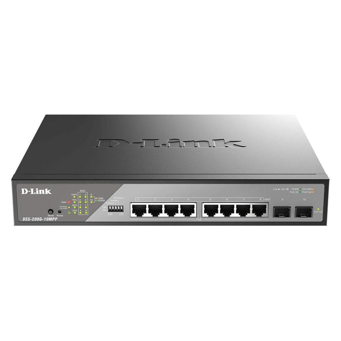 D-Link 10-Port Desktop Gigabit Poe (10 Ports) (DSS-200G-10MPP/E)