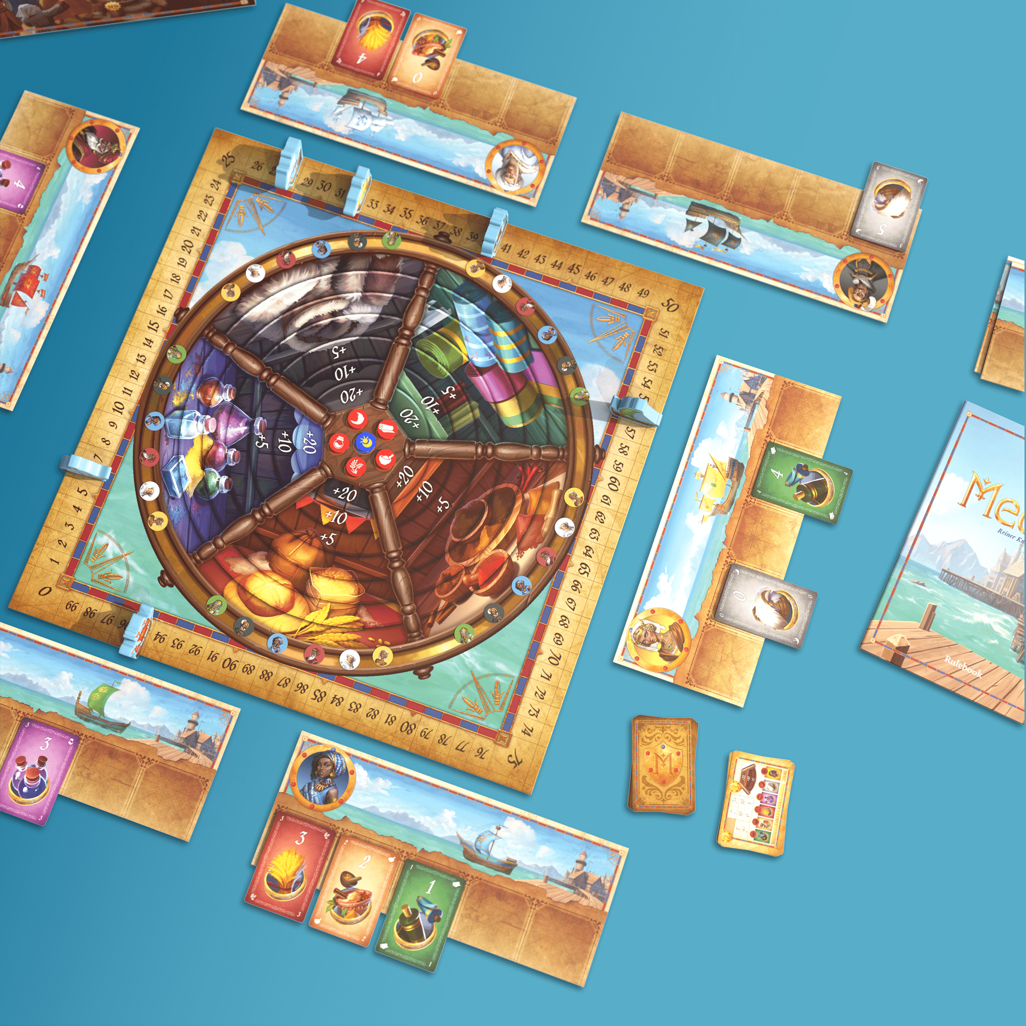 Steamforged Games Medici Board Game by Reiner Knizia for 2-6 Players, Strategic Auction Gameplay, Set in Renaissance Florence