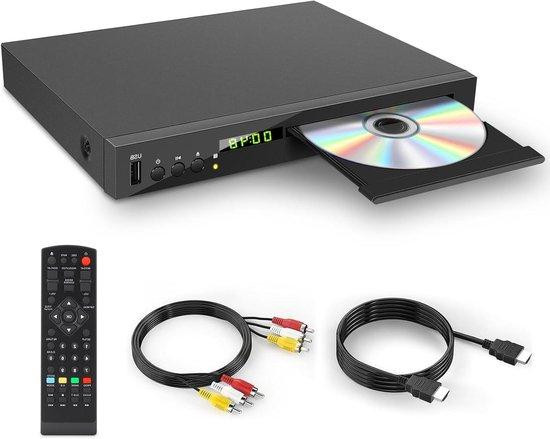 JOVELL Blu-ray DVD-speler - HD Mediaspeler voor films - 1080P - Multiregio - Zwart