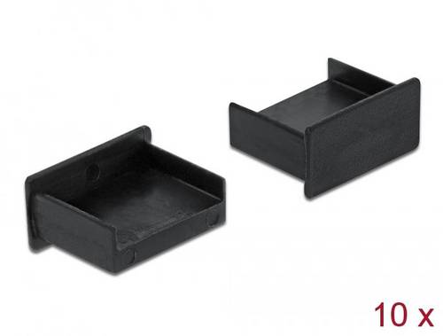 Delock Staubschutz für USB Typ-A Buchse ohne Griff 10 Stück schwarz 64102 64102 Inhalt