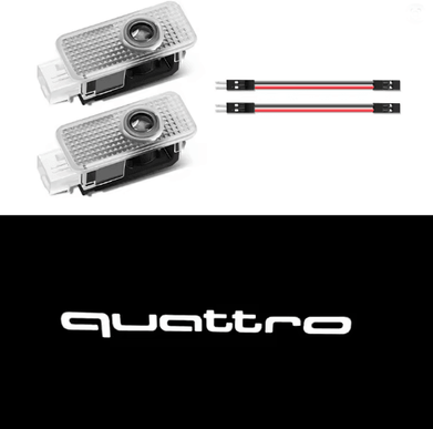 Inspire Essentials LuxeGlow LED Car Door Welcome Lights Projector 2pcs Quattro