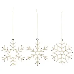 House Doctor Ornament Soft 3er Set, Ø10cm, weiss