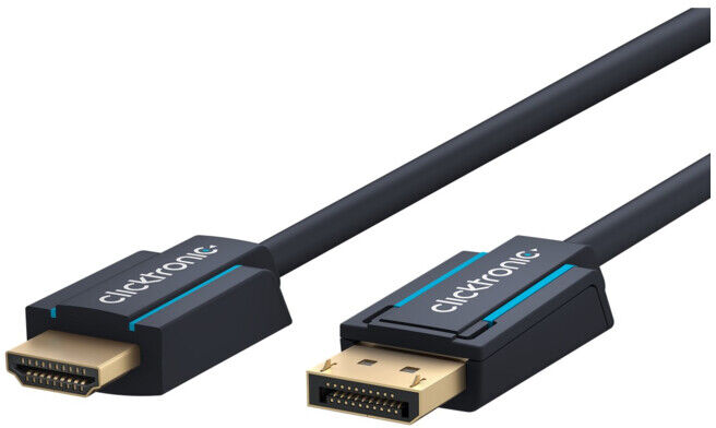 clicktronic Câble adaptateur DisplayPort vers HDMI 5 m 4K 44926 (44926)