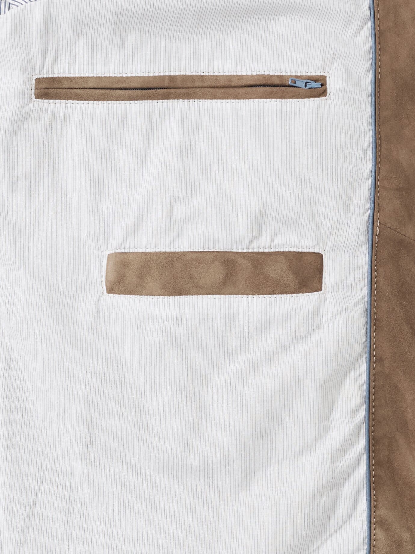Walbusch Ziegenvelours Blouson, normale Größen, Farbe Beige, 58, erstklassiges Ziegenvelours sommerlicher Sandton Herren