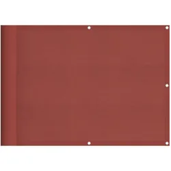 vidaXL Balkon-Sichtschutz Terrakotta 75x800 cm 100 % Polyester-Oxford