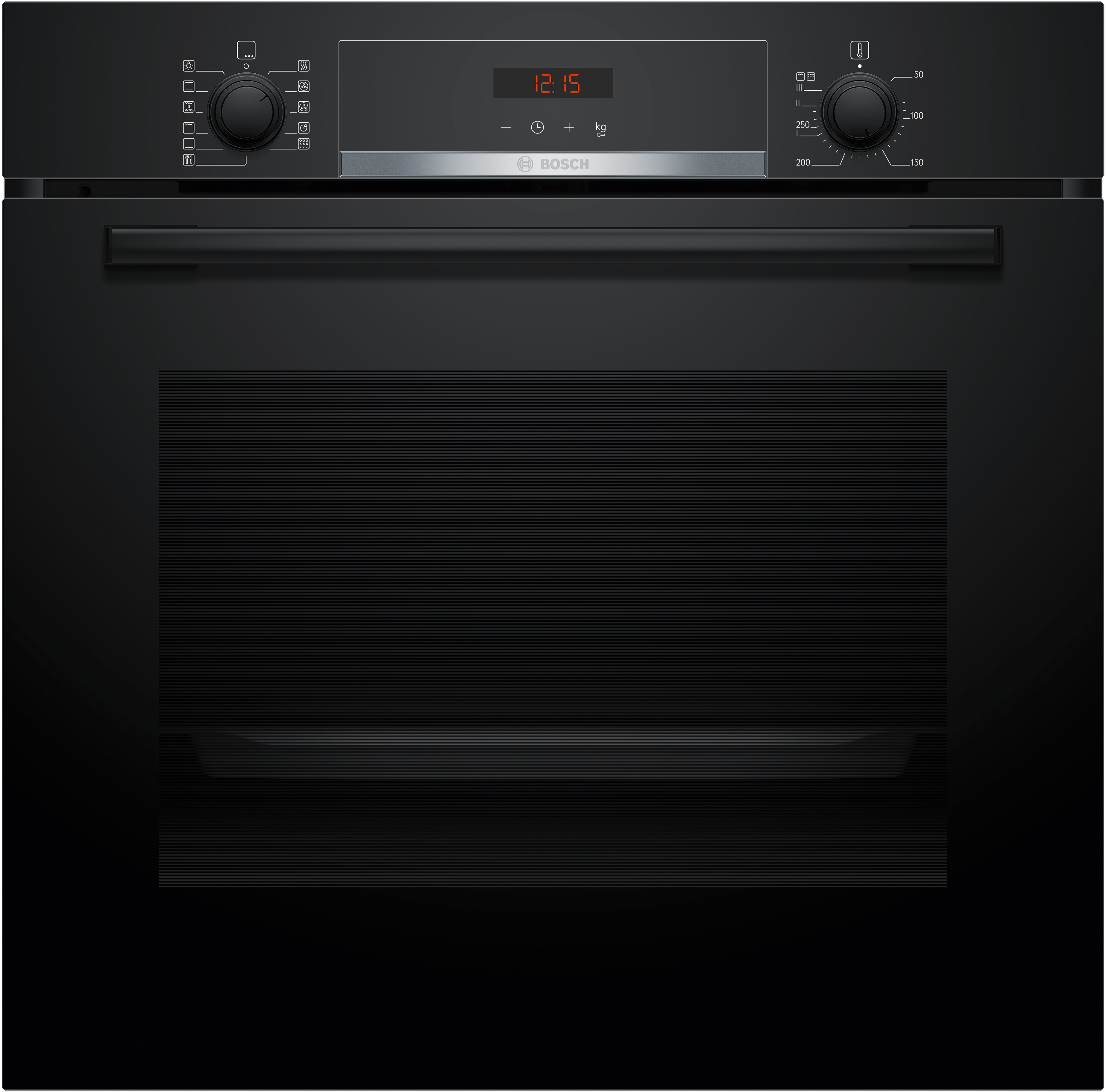 Bosch Pyrolyse Backofen "HBA574BB3", Energieeffizienz: A+, schwarz, B:59,4cm H:59,5cm T:54,8cm, Backöfen, Perfekte Ergebnisse durch 10 voreingestellte Programme & Pyrolyse, Pyrolyse Backofen
