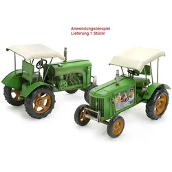 Kph Traktor grün Dekorahmen aus Metall