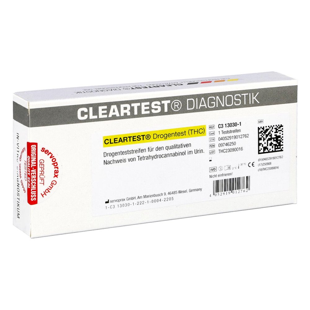 Diaprax GmbH Cleartest Drogentest Thc Teststreifen 09746250