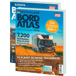 Stellplatzführer Bordatlas 2025 Deutschland und Europa