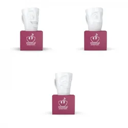 Henkelbecher-Set 3-tlg. - jeweils 350 ml - FIFTYEIGHT Henkelbecher - Dekor Weiß - 1 Set