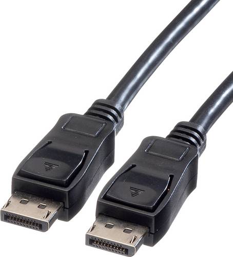 Value DisplayPort Anschlusskabel DisplayPort Stecker, DisplayPort Stecker 10.00 m Schwarz 11.99.5609 Geschirmt DisplayPort-Kabel