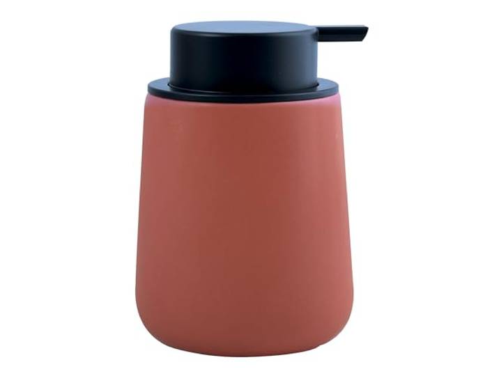 MSV Zeepdispenser Maonie keramiek vloeibare zeep dispenser 300ml mat terracotta rood