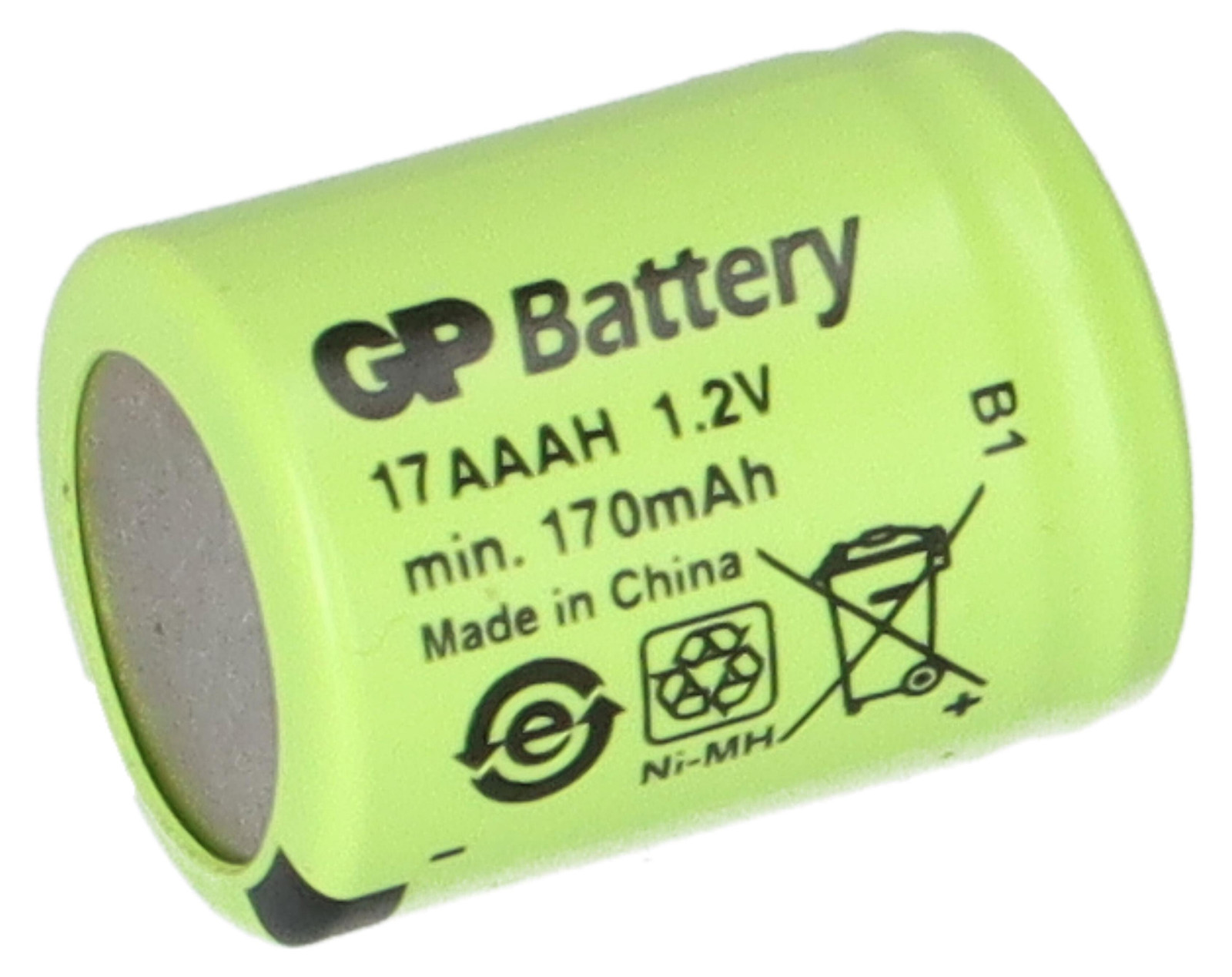 GP Batteries GP17AAAH Oplaadbare Accu 1/3 AAA 1,2V 170mAh