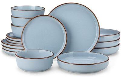 Vancasso LOIRE 16-Piece Sesame Glaze Stoneware Dinnerware Set